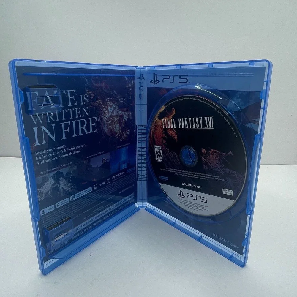 Final Fantasy XVI 16 PS5 (Sony PlayStation 5 Square Enix, 2023) No Manual